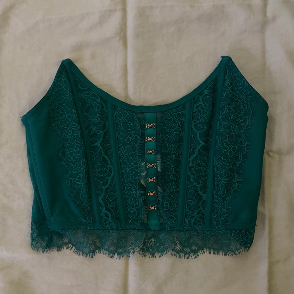Victoria's Secret Teal Lace Corset